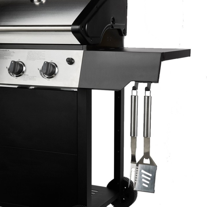 Barbecue Gaz ROSTER 3 Brûleurs Plancha Intégrale