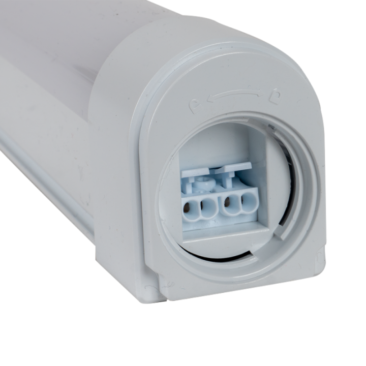 Réglette LED étanche câblage traversant 150cm 50W 4000K IP66 EXALIGHT