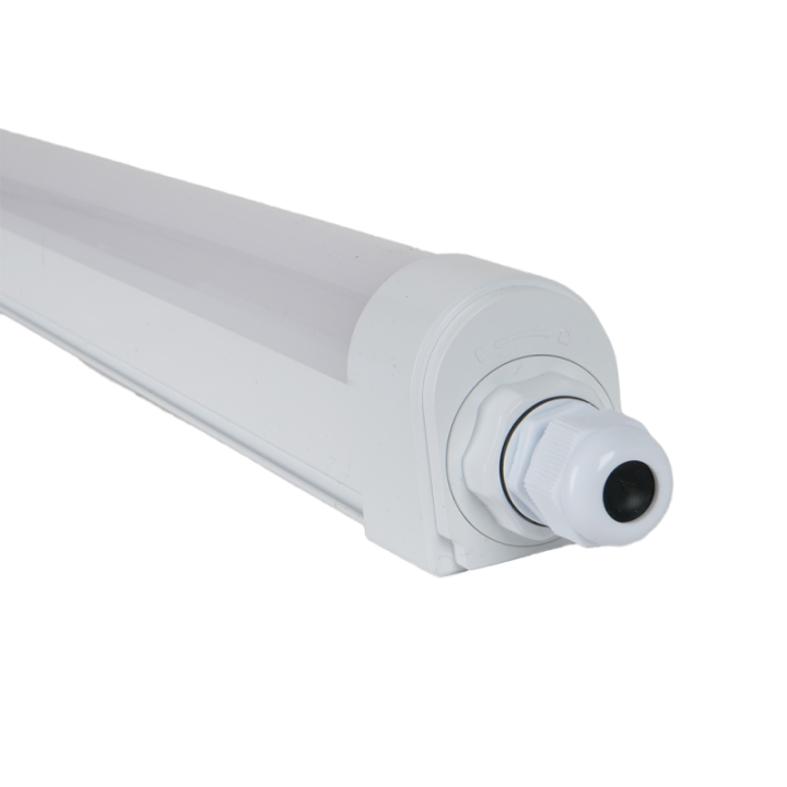 Réglette LED étanche câblage traversant 150cm 50W 4000K IP66 EXALIGHT
