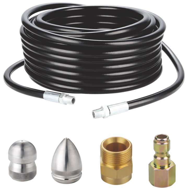 Kit déboucheur de canalisation 20m pour nettoyeur haute pression thermique ref.216004, ref.216005 et ref.216014 STEINER