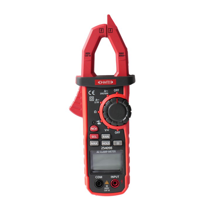 Pince Ampèremétrique Digitale Pro NCV 600V / 600A OHMTEC