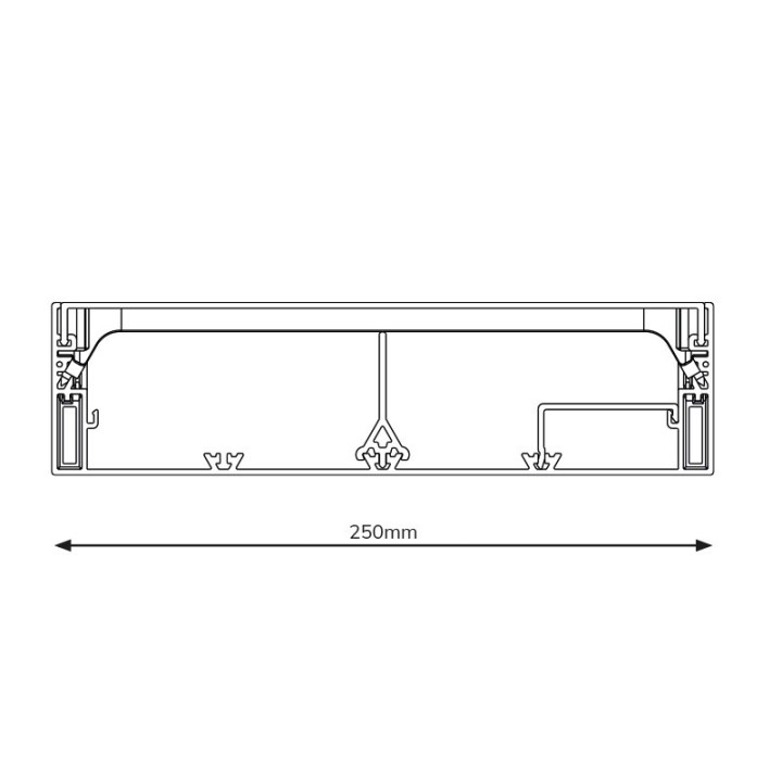 Gaine technique de logement 13 modules - 250 mm