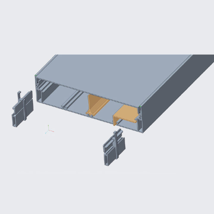 Gaine technique de logement 13 modules - 250 mm