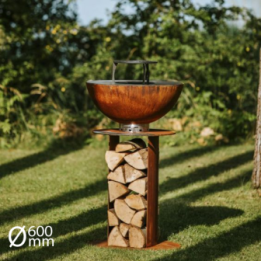 Brasero plancha Stilo Ø600 Corten - MASURIA
