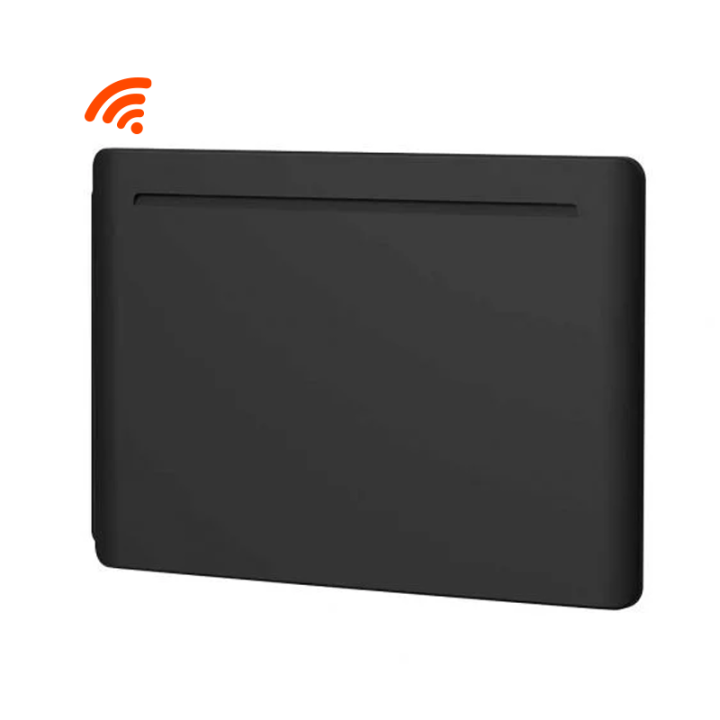 Radiateur connecté Wifi à inertie fonte 2000W Noir écran digital Eco Design NF
