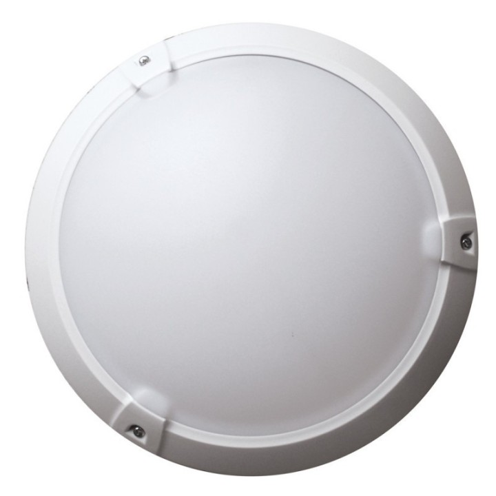 Hublot Rond Intérieur Extérieur avec Détecteur 60W IP65 Blanc WOLTZ