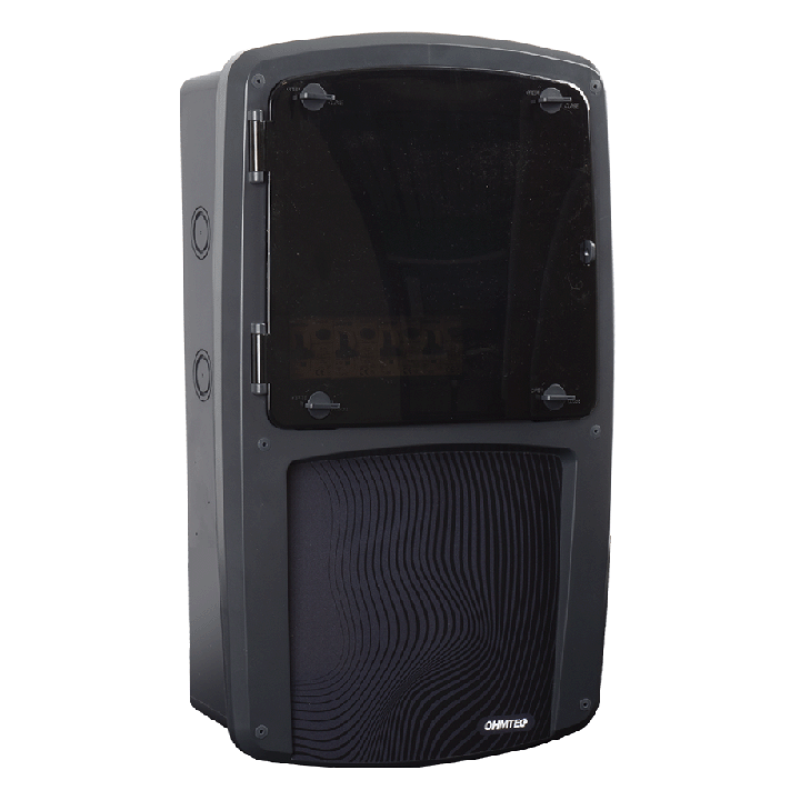 Coffret mobilhome - 4 raccordements 10A avec protection par disjoncteur différentiel - OHMTEC