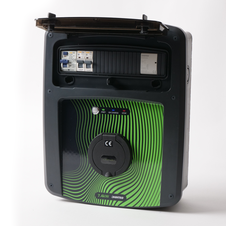 Coffret de recharge 7.4 kW avec contrôleur de charge et protection électrique