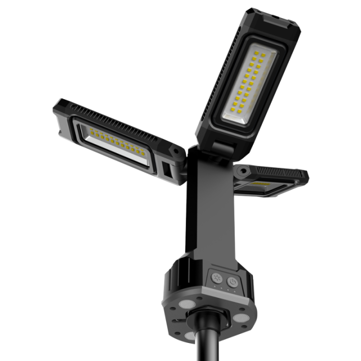 Projecteur de chantier LED rechargeable sur trépied 94/183cm 70W WOLTZ