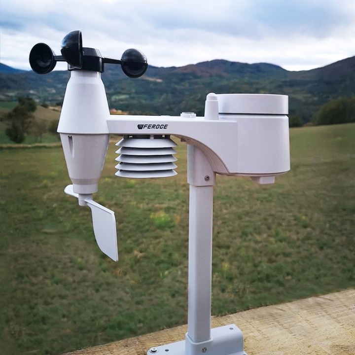 Station météo Multi-fontions sans fil écran couleur + capteur extérieur