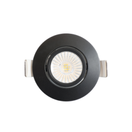 Spot noir encastré orientable LED 6W RT 2012/RE2020