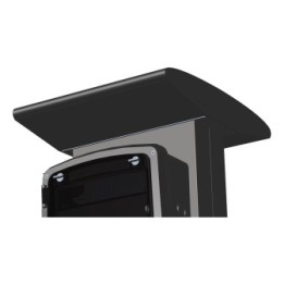Casquette pour borne métallique alu anthracite OHMTEC