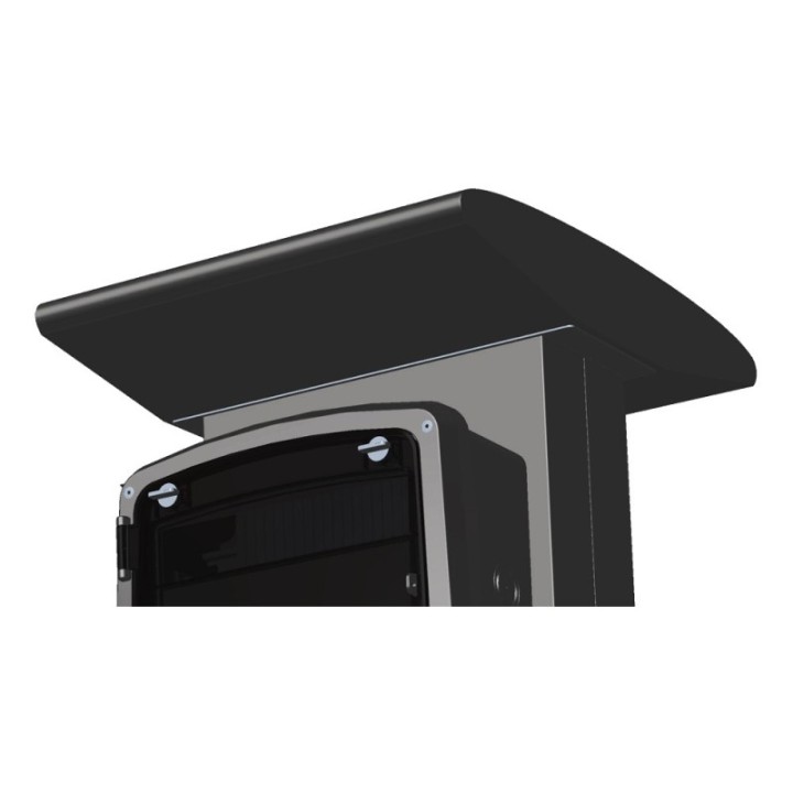 Casquette pour borne métallique alu anthracite OHMTEC