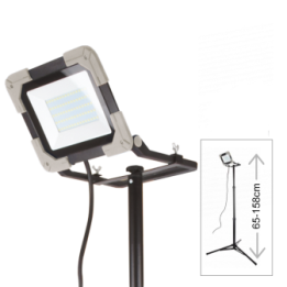 Projecteur de Chantier LED 50W Sur Trepied WOLTZ