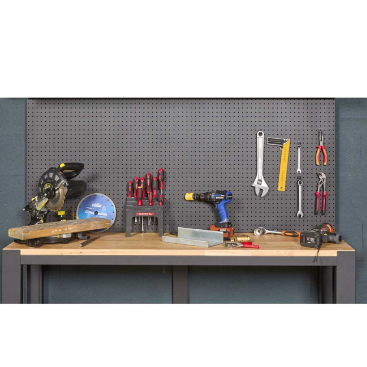 Pack établi 180x54x91cm + panneau perforé FEROCE