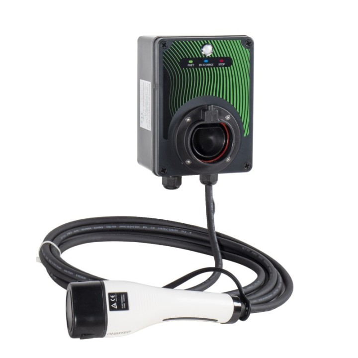 Coffret de recharge 3.7 kw avec contrôleur de charge + câble de 5m OHMTEC