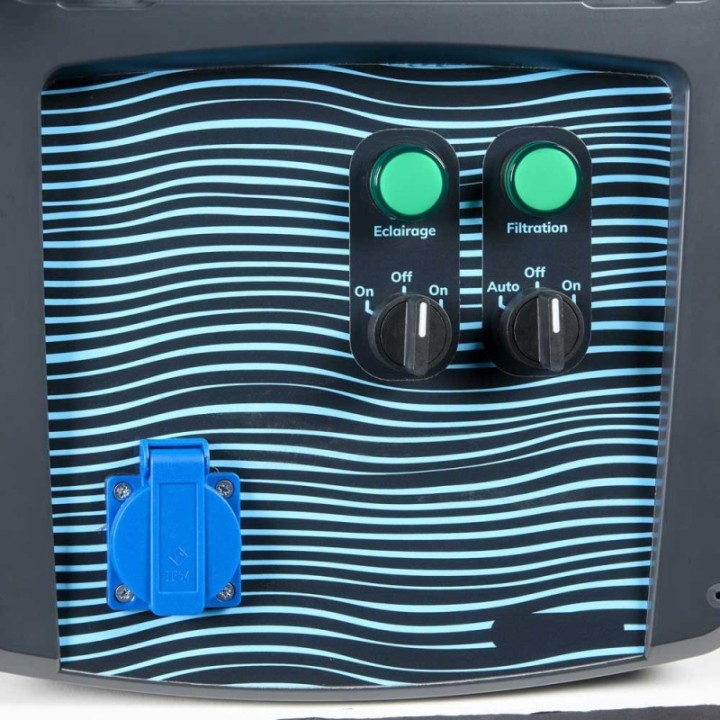 Coffret piscine pour filtration + éclairage + traitement de l'eau NALTO