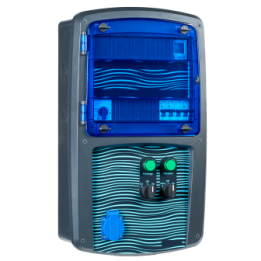 Coffret piscine pour filtration + éclairage + traitement de l'eau + pompe à chaleur NALTO