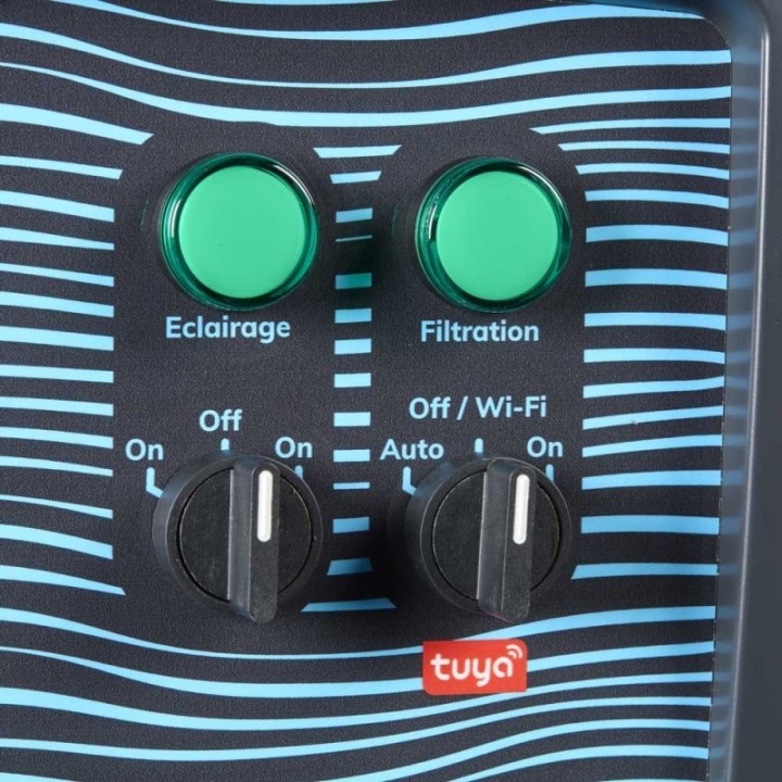 Coffret piscine pour filtration connecté + éclairage + traitement de l'eauNALTO
