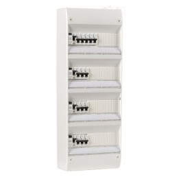 Tableau électrique équipé et câblé NF logement T5 et plus neuf 4 différentiels + 14 disjoncteurs NALTO
