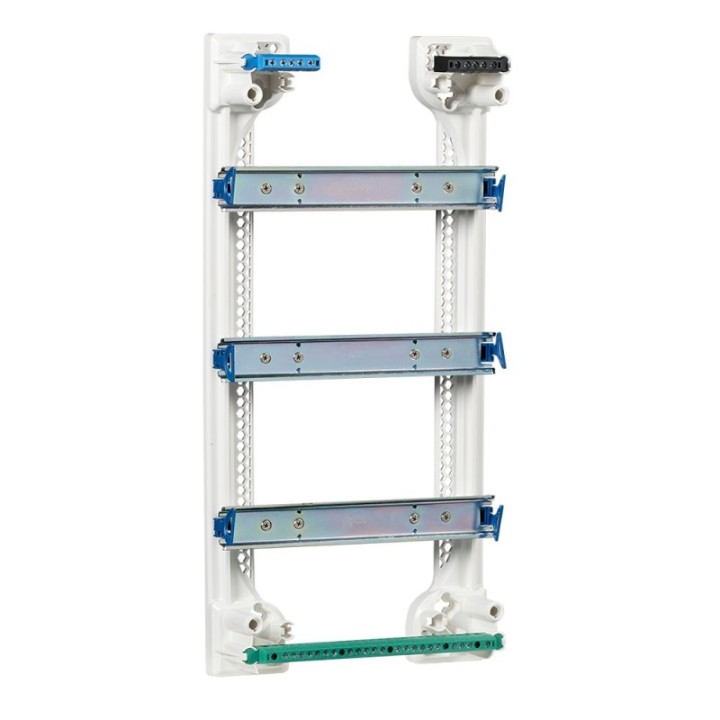 Tableau électrique vide 3 rangées 39 modules Rail Amovible NF NALTO + Porte