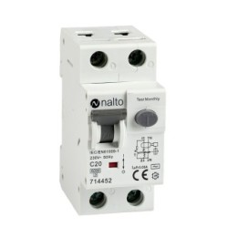 Disjoncteur Différentiel 20A - 30mA 1P+N Courbe C NALTO