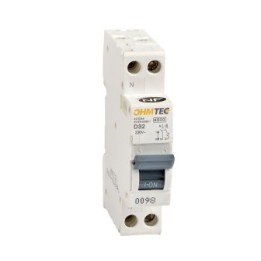 Disjoncteur à vis 4.5kA/6kA 1P+N 32A - courbe D - NF OHMTEC