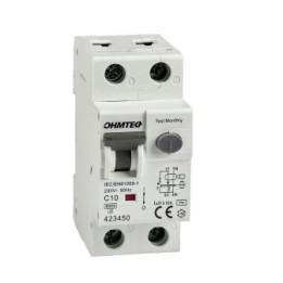 Disjoncteur différentiel à vis 1P+N 10A 30mA 6kA Courbe C