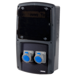 Coffret de ponton 2 prises monophasées 16A IP67 OHMTEC