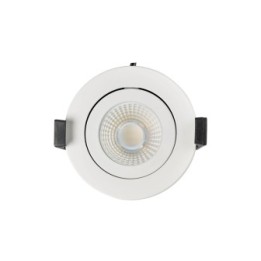 Spot encastrable orientable variable IP65 CCT RT2012 LED 6W Blanc WOLTZ