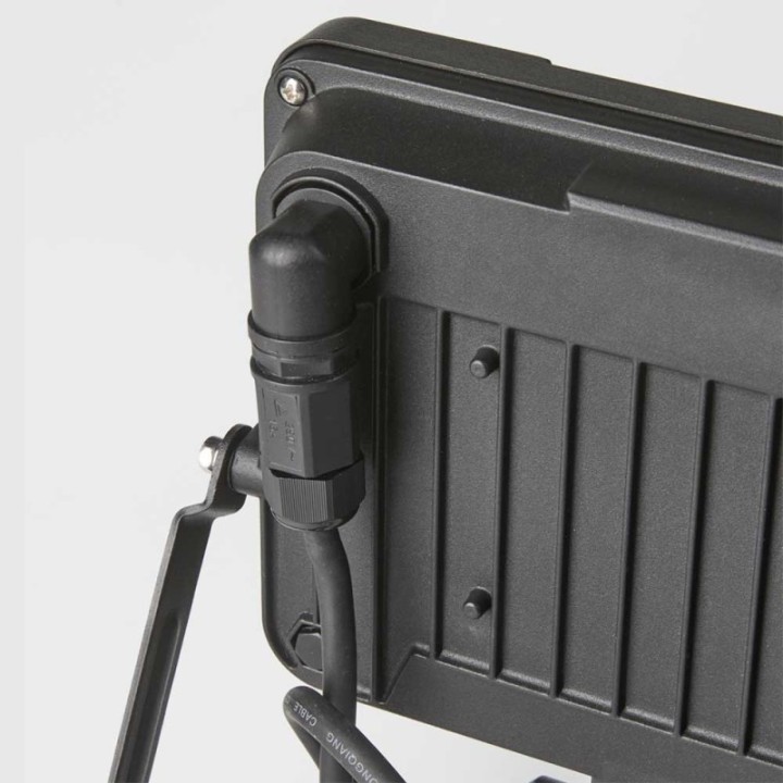 Projecteur LED extérieur à détection à fixer 30W noir WOLTZ