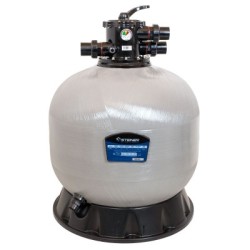 Filtre à sable renforcé de fibre de verre Ø800mm 25m³/h vanne 2" Top 6 voies STEINER