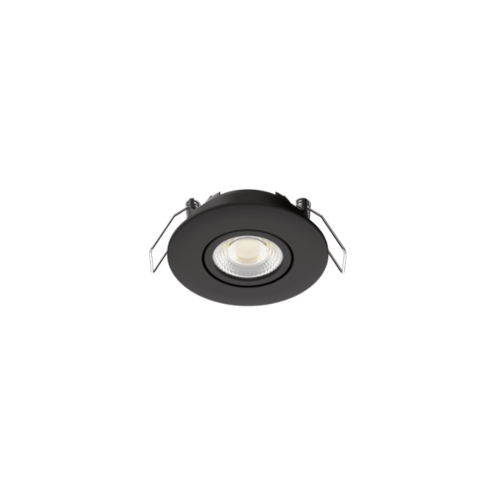 Spot noir encastré orientable LED 5W RT 2012/RE2020 WOLTZ