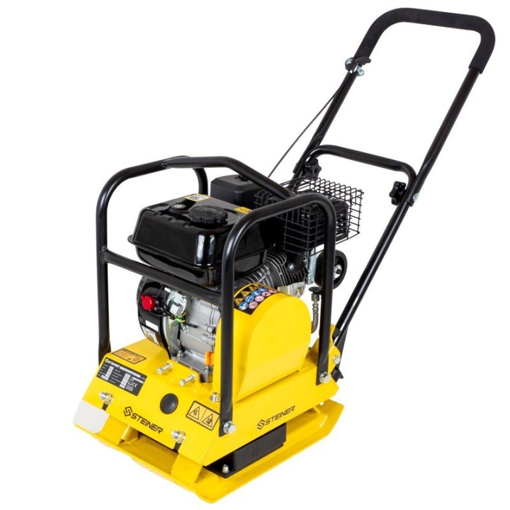 Plaque Vibrante de Compactage 15kN 196cc 450X350mm STEINER