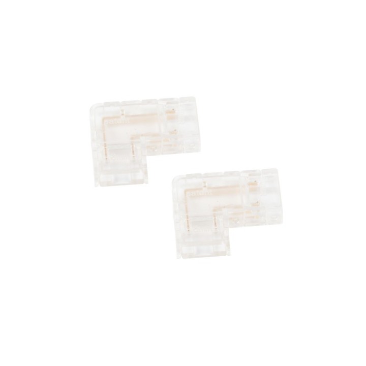 Lot de 2 connecteurs d'angle 90° pour Ruban Led COB 24V IP20 8mm réf 812580