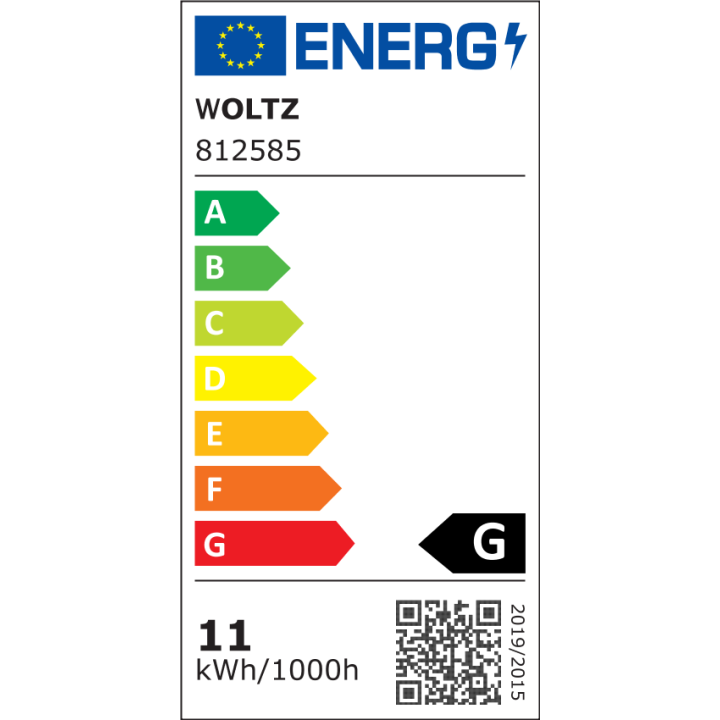 Ruban Led COB 5M 11W/M 24V IP65 10mm 3000K