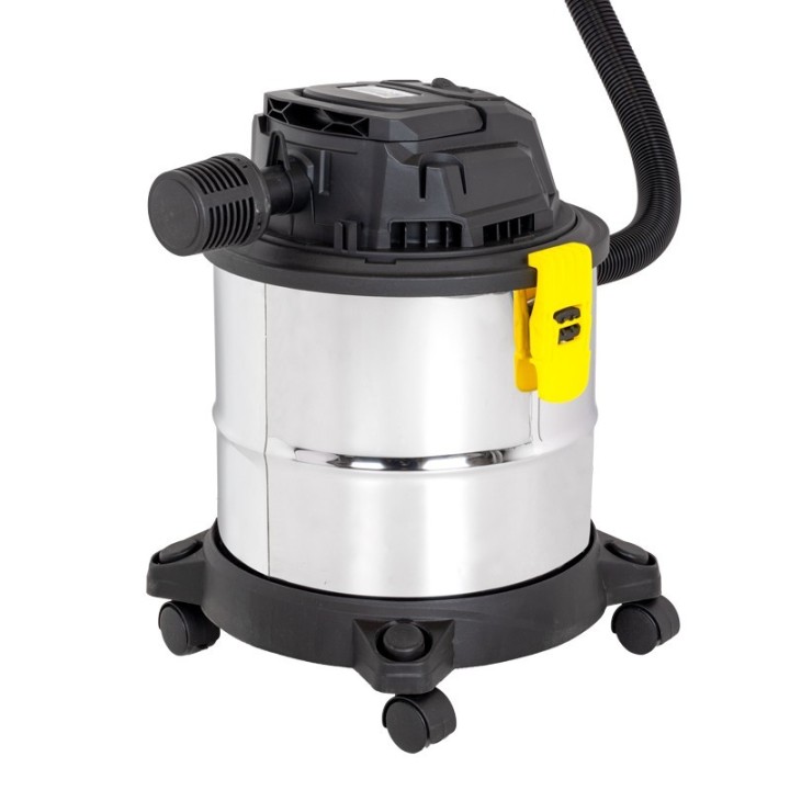 Aspirateur eau et poussières 20L inox 1200W sans sac + fonction souffleur STEINER