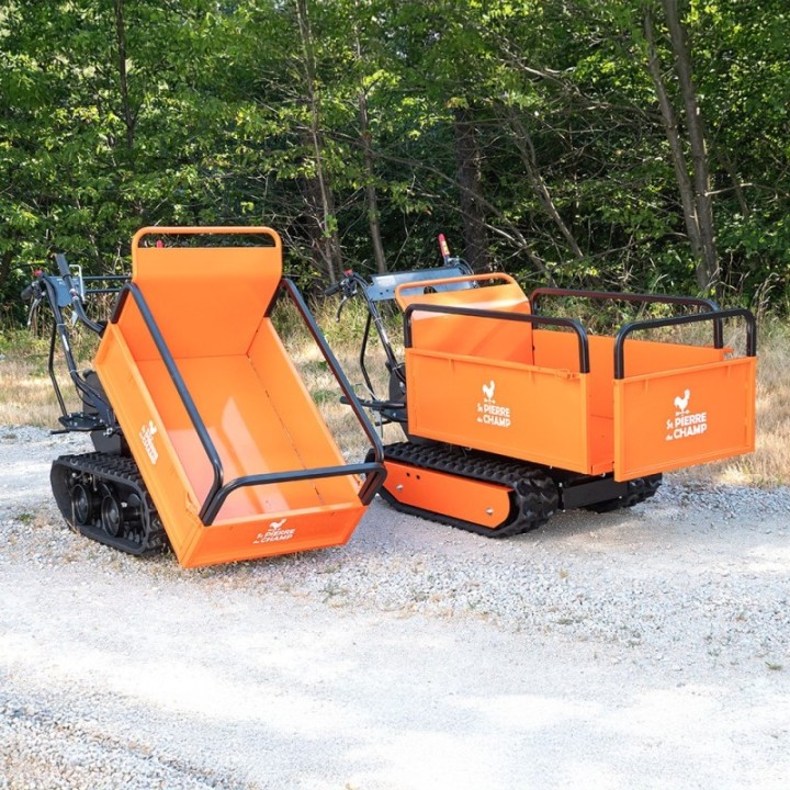 Brouette thermique essence 196cc, benne extensible, charge 300Kg ST PIERRE DU CHAMP