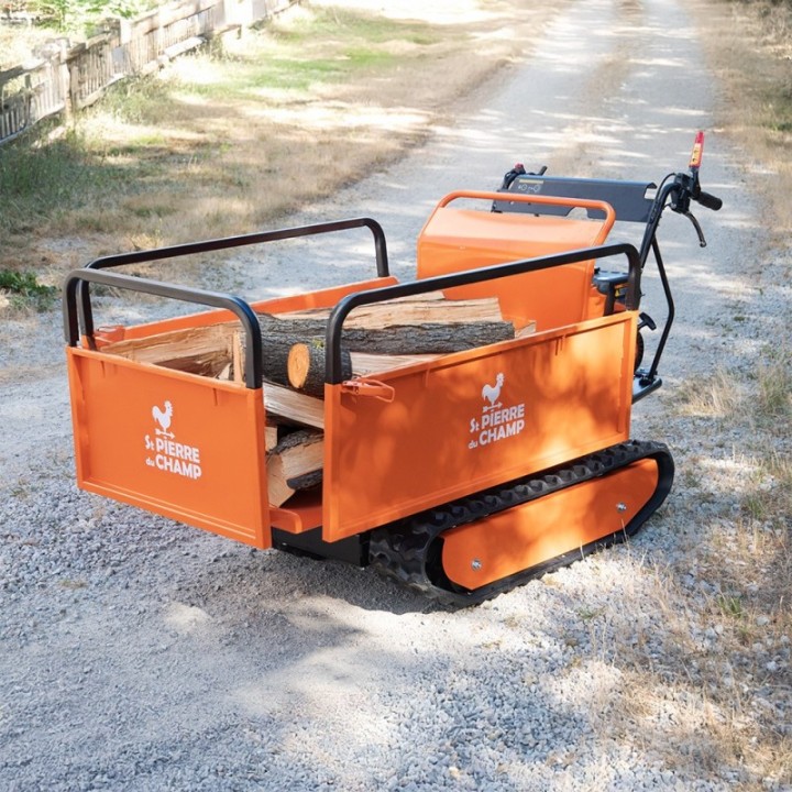 Brouette thermique essence 196cc, benne extensible, charge 500Kg ST PIERRE DU CHAMP