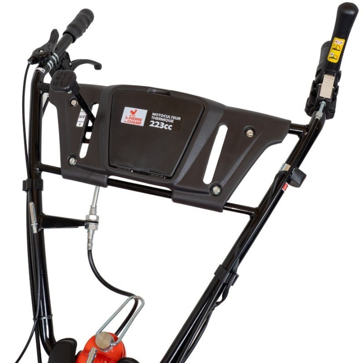 Motoculteur - Motobineuse thermique essence 8CV - 223cc à engrenages + 8 fraises + 2 roues + buteur ST PIERRE DU CHAMP