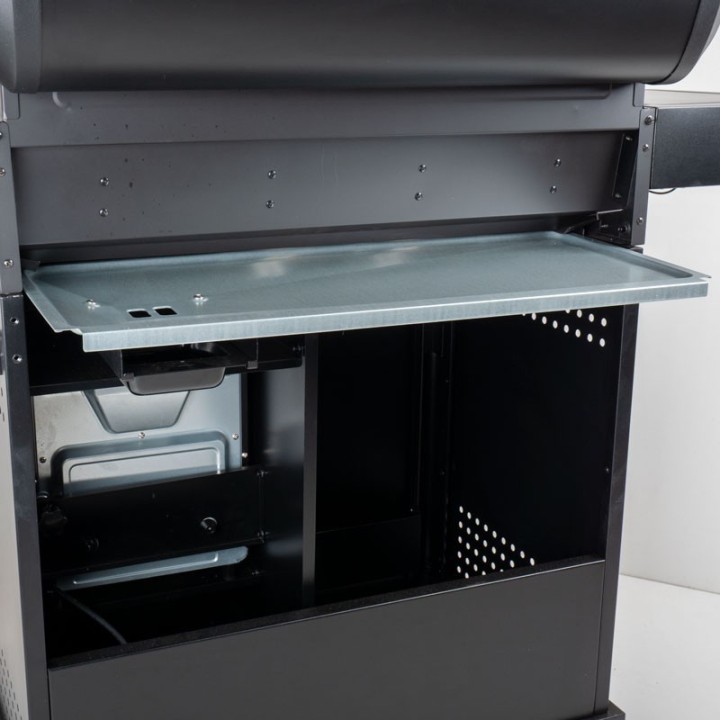 Barbecue gaz ROSTER 5 brûleurs dont 1 latéral avec plancha et grilles de cuisson combinées + Air Fryer 6L 1700W