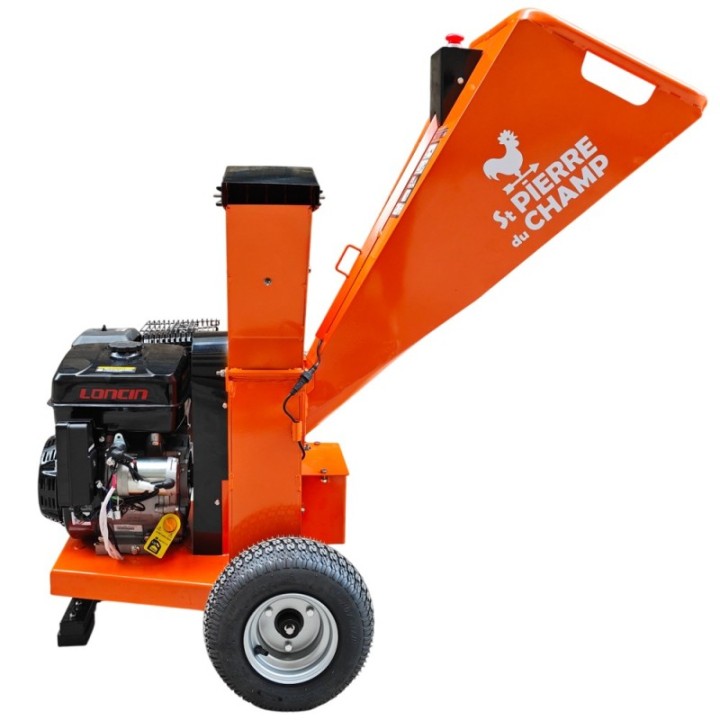 Broyeur de végétaux et de branches thermique essence à disque 420cc 100mm + démarrage électrique ST PIERRE DU CHAMP