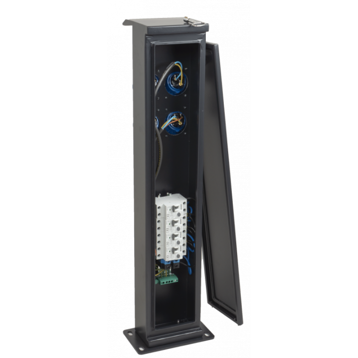 Potelet camping 80cm 4 prises CEE 16A avec protection OHMTEC